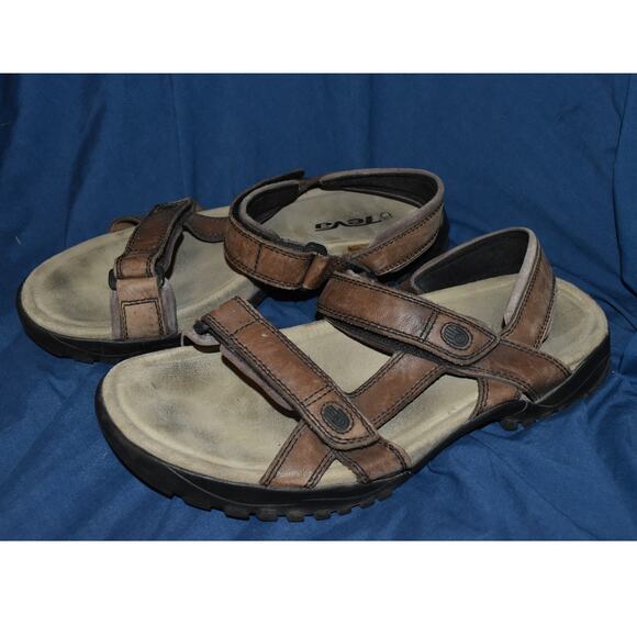 Teva Sandals Men's 13 Hiking Outdoor Strap Open Toe Tan #6591 - Picture 2 of 7